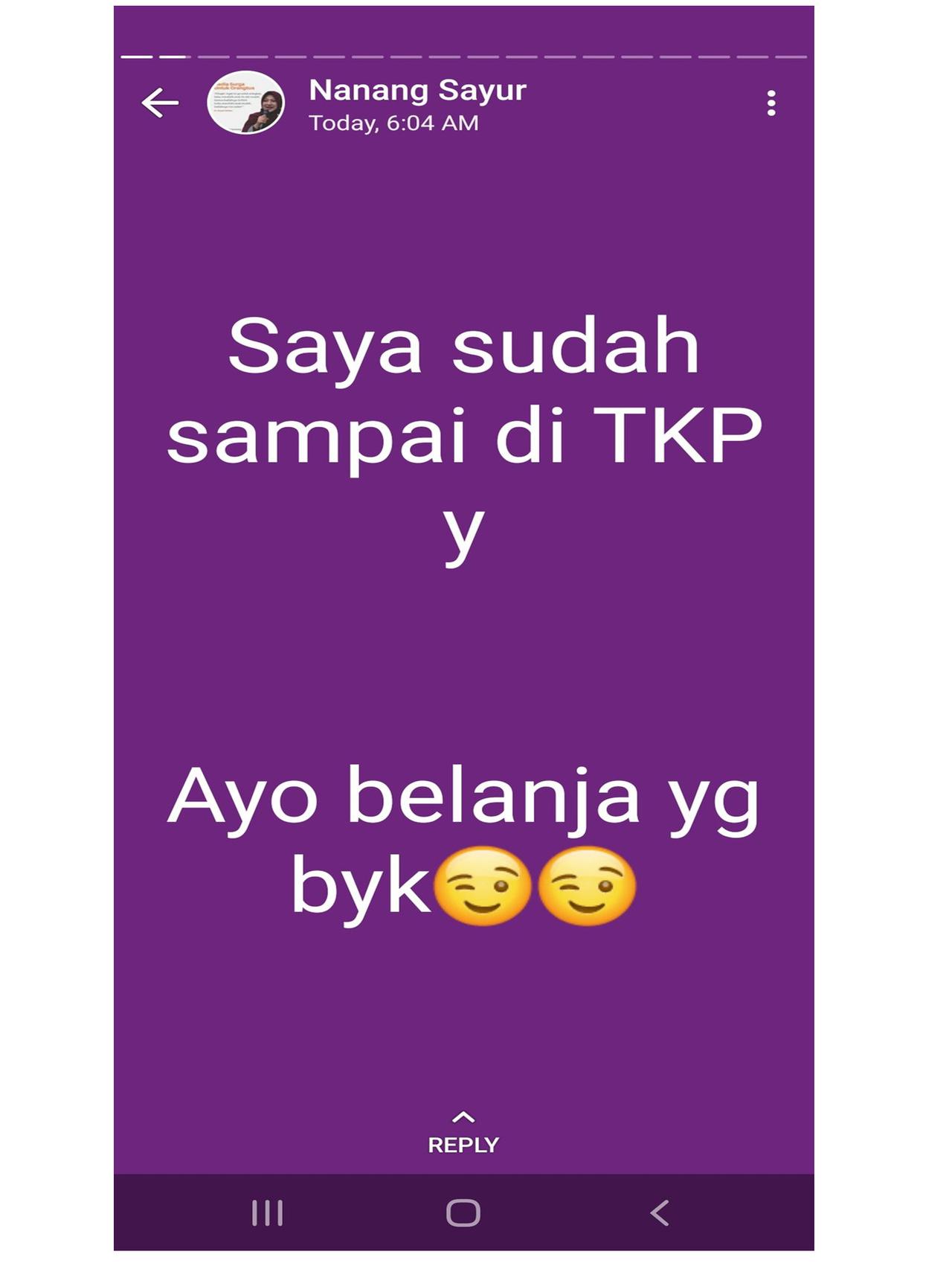 Tukang Sayur Tawarin Dagangan Lewat Whatsapp